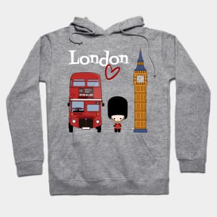 London Royal Guard, Double-Decker Bus and the Big Ben Hoodie